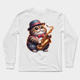 Jazz Cat Long Sleeve T-Shirt